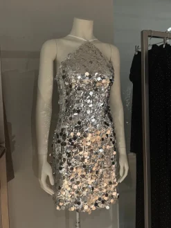 Adriana pallietkjole sølv