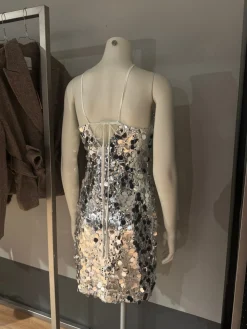 Adriana pallietkjole sølv