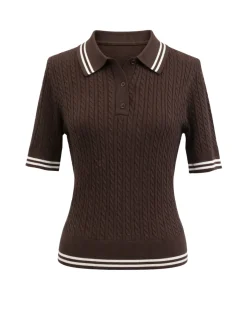 Alberte t-shirt mørkebrun