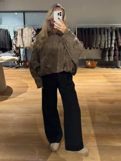 Anna bomberjakke lysebrun