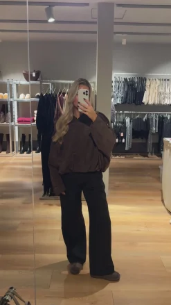 Anna bomberjakke mørkebrun