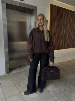 Anna bomberjakke mørkebrun