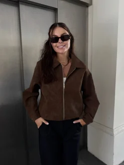 Arielle jakke brun