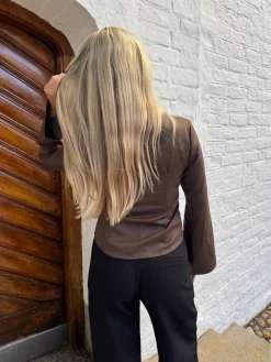 Celine skjorte mørkebrun