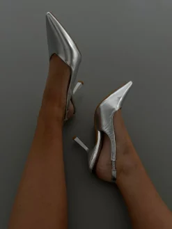 Emilie stiletter sølv