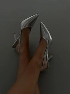 Emilie stiletter sølv