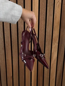 Flora stiletter bordeaux