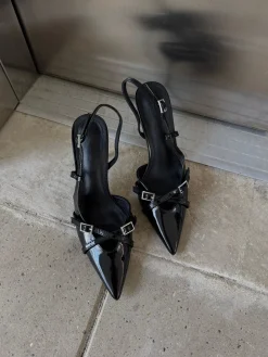 Flora stiletter sort