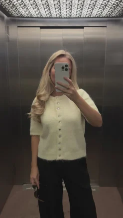 Freja cardigan pastelgul