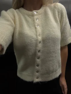 Freja cardigan pastelgul