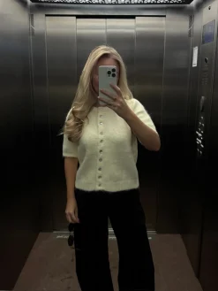 Freja cardigan pastelgul