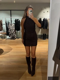 Freja kjole mørkebrun