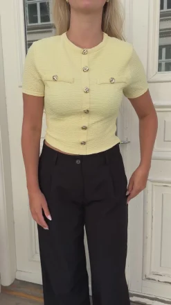 Hailey bluse pastelgul