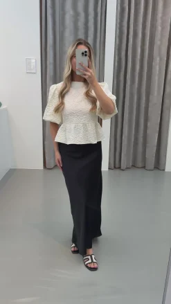 Josefina nederdel sort