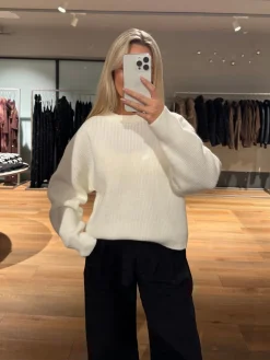 Josefina striktrøje hvid