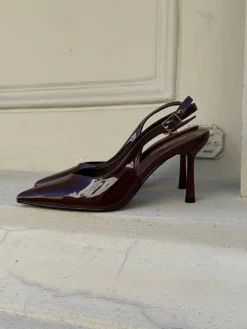 Karla stiletter mørkebrun