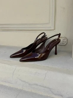 Karla stiletter mørkebrun