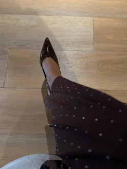 Karla stiletter mørkebrun