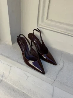 Karla stiletter mørkebrun