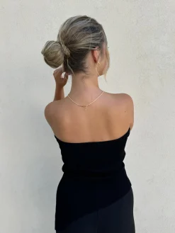 Lea bandeau top sort