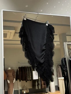 Lina tørklæde sort