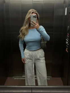 Liv bluse pastelblå