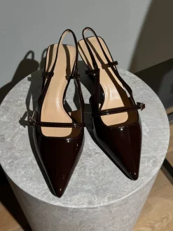 Liva stiletter mørkebrun