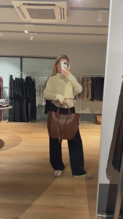 Luciana taske kastanje brun