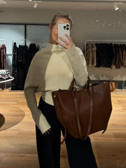 Luciana taske kastanje brun