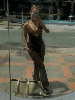 Madelyn kjole mørkebrun