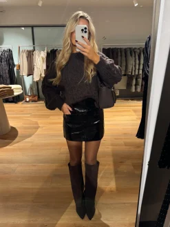 Malene nederdel sort