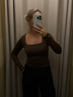 Malou bluse mørkebrun