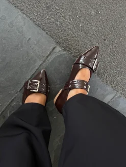 Marceline ballerina mørkebrun