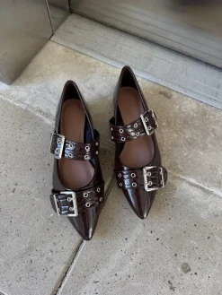 Marceline ballerina mørkebrun