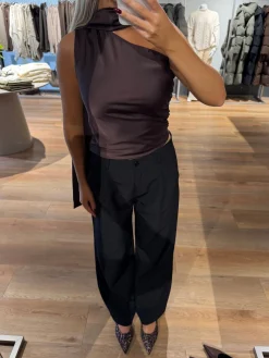 Margot top mørkebrun