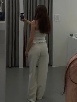 Marie bukser creme tall