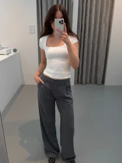 Marie bukser grå tall