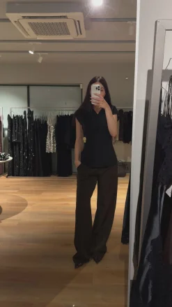 Marie bukser mørkebrun tall