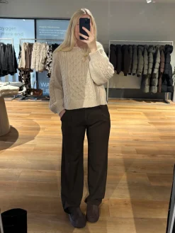 Marie bukser mørkebrun tall