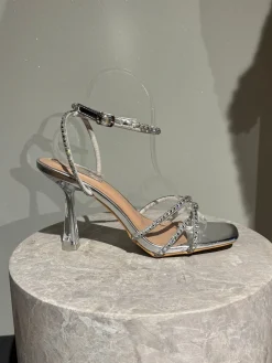 Marielle stiletter sølv