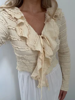 Merle bluse pastelgul