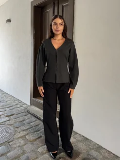 Mikela bluse mørkegrå