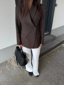 Naja blazer mørkebrun