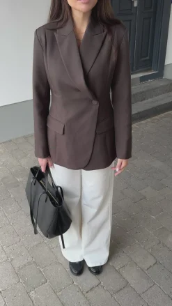 Naja blazer mørkebrun