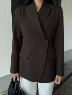 Naja blazer mørkebrun