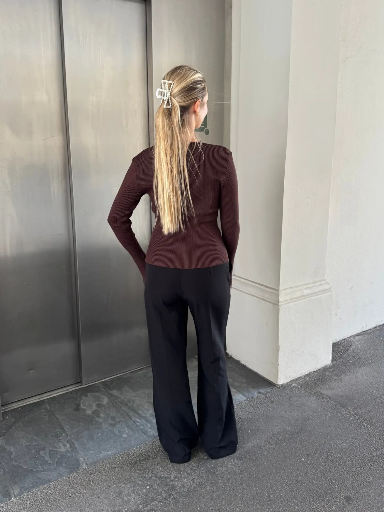 Natalie bluse mørkebrun