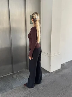 Natalie bluse mørkebrun