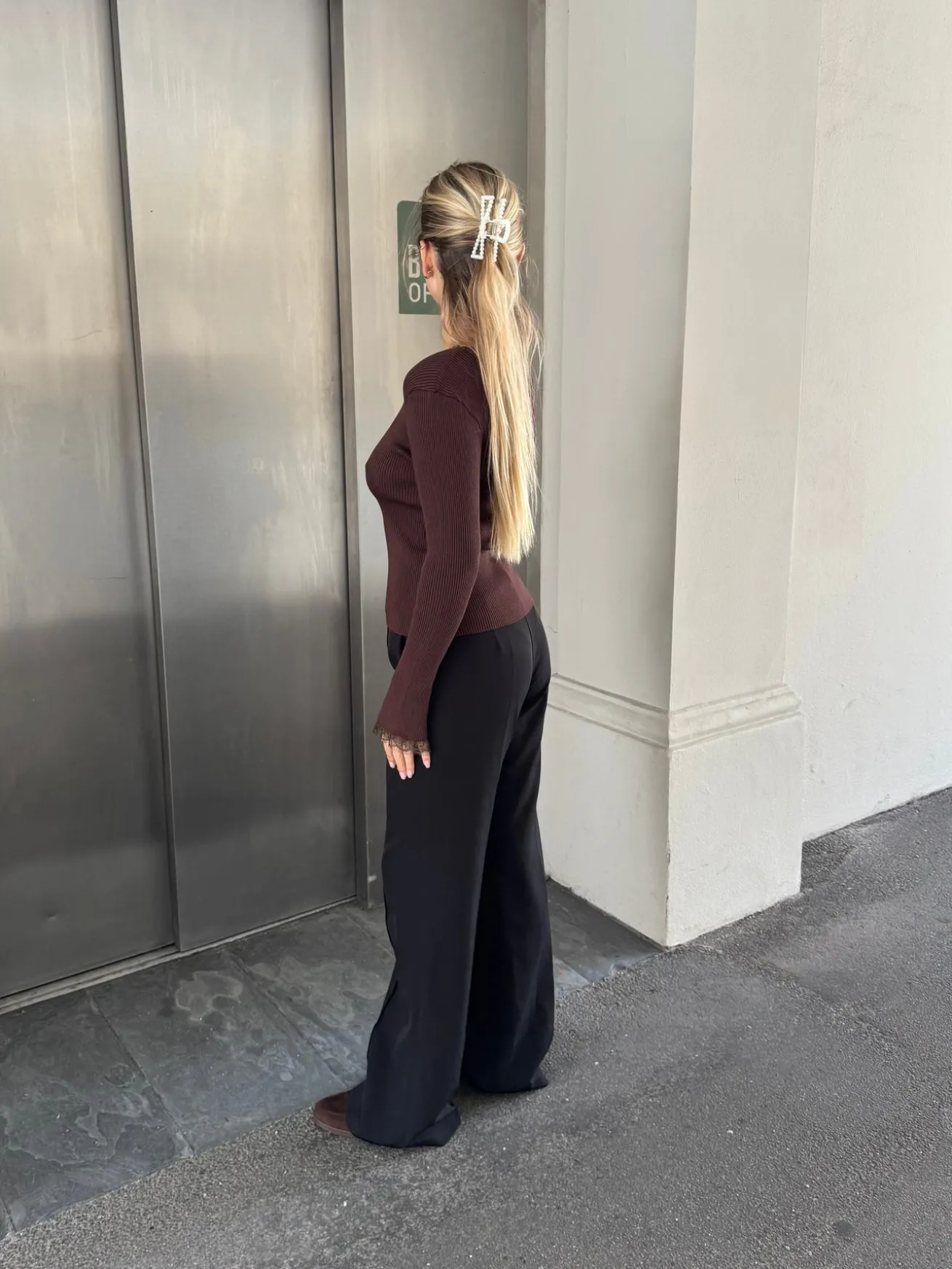 Natalie bluse mørkebrun