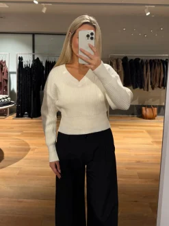 Nellie striktrøje hvid