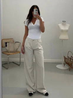 Olivia bukser creme tall